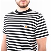 Футболка кор. рукав CARHARTT WIP SCOTTY STRIPE, BLACK / WAX I027732 - фото 21691