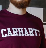 Carhartt WIP футболка S/S College T-Shirt DARK FIR / WHITE - фото 22102