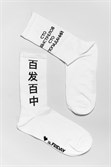 Носки St. Friday socks Сто выстрелов сто попаданий белый - фото 23437