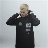 Толстовка Колос "Worldwide die" черная - фото 24483