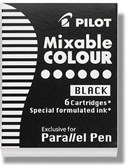 PIlot картридж для ручки уп. из 6шт черные - фото 28140