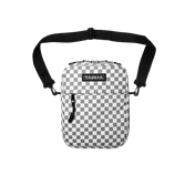 Сумка через плечо ТАЙНА серый/шашка - фото 29420