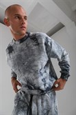Толстовка КУЛЬТУРА oversize  "basic", tie dye серый - фото 31735
