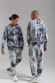 Толстовка КУЛЬТУРА oversize  "basic", tie dye серый - фото 31736