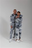 Толстовка КУЛЬТУРА oversize  "basic", tie dye серый - фото 31739