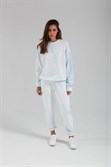 Толстовка КУЛЬТУРА oversize  "basic", tie dye голубой - фото 31740