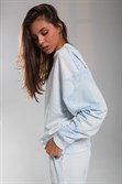 Толстовка КУЛЬТУРА oversize  "basic", tie dye голубой - фото 31742
