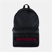 Рюкзак ANTISOCIAL (BLACK-RED) - фото 32047