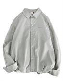 Плотная рубашка БИЧ серый - фото 32138