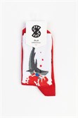 Носки SUPER SOCKS Кровожадная акула, белый - фото 33798