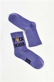 Носки SUPER SOCKS F*ck School, голубые - фото 33817