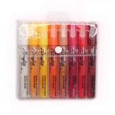 Fat&Skinny набор маркеров акриловых 5 мм / 2 мм fire 8 шт - фото 33892