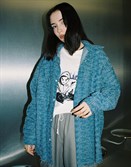 Джинсовая рубашка "SoWhat?" с рваным низом - фото 33993