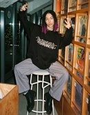 Широкие джинсовые брюки SoWhat? / серые - фото 33997