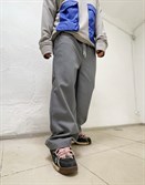 Широкие джинсовые брюки SoWhat? / серые - фото 33999