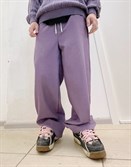 Широкие джинсовые брюки SoWhat? / розовые - фото 34001