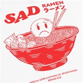 Горе Лонгслив SAD RAMEN LS TEE белый - фото 34158
