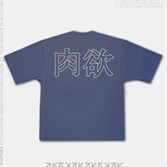 Футболка КУЛЬТУРА oversize,"Anime", синий - фото 34331