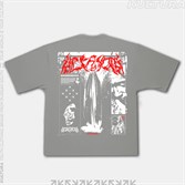 Футболка КУЛЬТУРА oversize,"Noir",  светло-серый - фото 34333