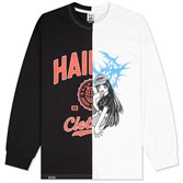 Горе Лонгслив VARPAN RLXD HLF LS TEE black/white - фото 34368