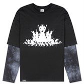 Горе Лонгслив INFLAMED RLXD FAUX LS TEE black/black.ash.td - фото 34376