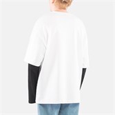 Горе Лонгслив RITUAL RLXD FAUX LS TEE white/black - фото 34471