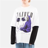 Горе Лонгслив RITUAL RLXD FAUX LS TEE white/black - фото 34472