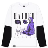 Горе Лонгслив RITUAL RLXD FAUX LS TEE white/black - фото 34473