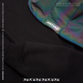Худи КУЛЬТУРА oversize  "Rainbow reflective", черный - фото 35415