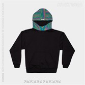 Худи КУЛЬТУРА oversize  "Rainbow reflective", черный - фото 35417