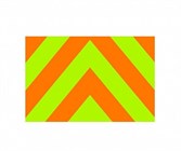 Стикер Police ромбы / салатовый оранжевый 8x12 см. - фото 36192