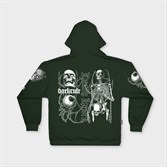 Худи КУЛЬТУРА oversize  "Dark cult",  зеленый - фото 38297