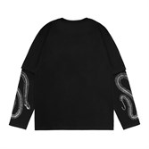 Лонгслив с двойным рукавом ATF Bones Черный/Черный - фото 39418