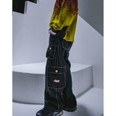 Широкие карго джинсы Sowhat / черный - фото 39810