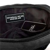Сумка Anti Social черная messenger bag (black-white) - фото 40545