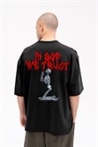 Футболка КУЛЬТУРА oversize "We trust", черный - фото 42432