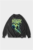 Лонгслив SHMOT "SCREAM", GARMENT DYE черный - фото 44003