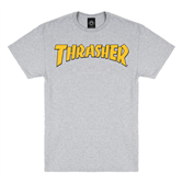 Футболка Thrasher COVER LOGO ash grey - фото 45582