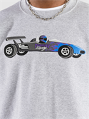 Thrasher Свитшот RACECAR серый - фото 45596