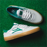 Кеды Lakai Cambridge White/Green Leather (Q1-25) - фото 48683