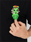 Футболка RIPNDIP SMOKING RASTA ALIEN POCKET TEE (BLACK) - фото 48756