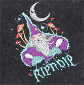 Футболка RIPNDIP ORACLE TEE (BLACK WASH) - фото 48771