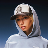 Бейсболка RIPNDIP LORD SAVIOR TRUCKER HAT (DARK CHARCOAL ) - фото 48787