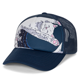 Бейсболка RIPNDIP GREAT WAVE TRUCKER HAT (SLATE) - фото 48798