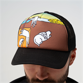 Бейсболка RIPNDIP NERMALI TRUCKER HAT (BLACK) - фото 48803