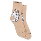 Носки RIPNDIP LORD NERMAL BLOSSOM MID SOCKS (ALMOND) - фото 48835