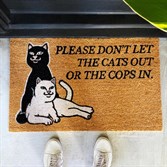 Коврик RIPNDIP DON'T LET THE COPS IN RUG (BROWN) - фото 48887