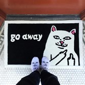 Коврик RIPNDIP GO AWAY RUG (BLACK) - фото 48890
