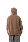 Зип-худи Бордшоп1 washed утепленный коричневый - фото 50103