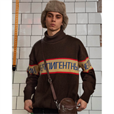 БИЧ Джемпер с горлом шоколад - фото 50344